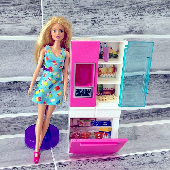 Barbie Refrigerator Set - Picture 1 of 1